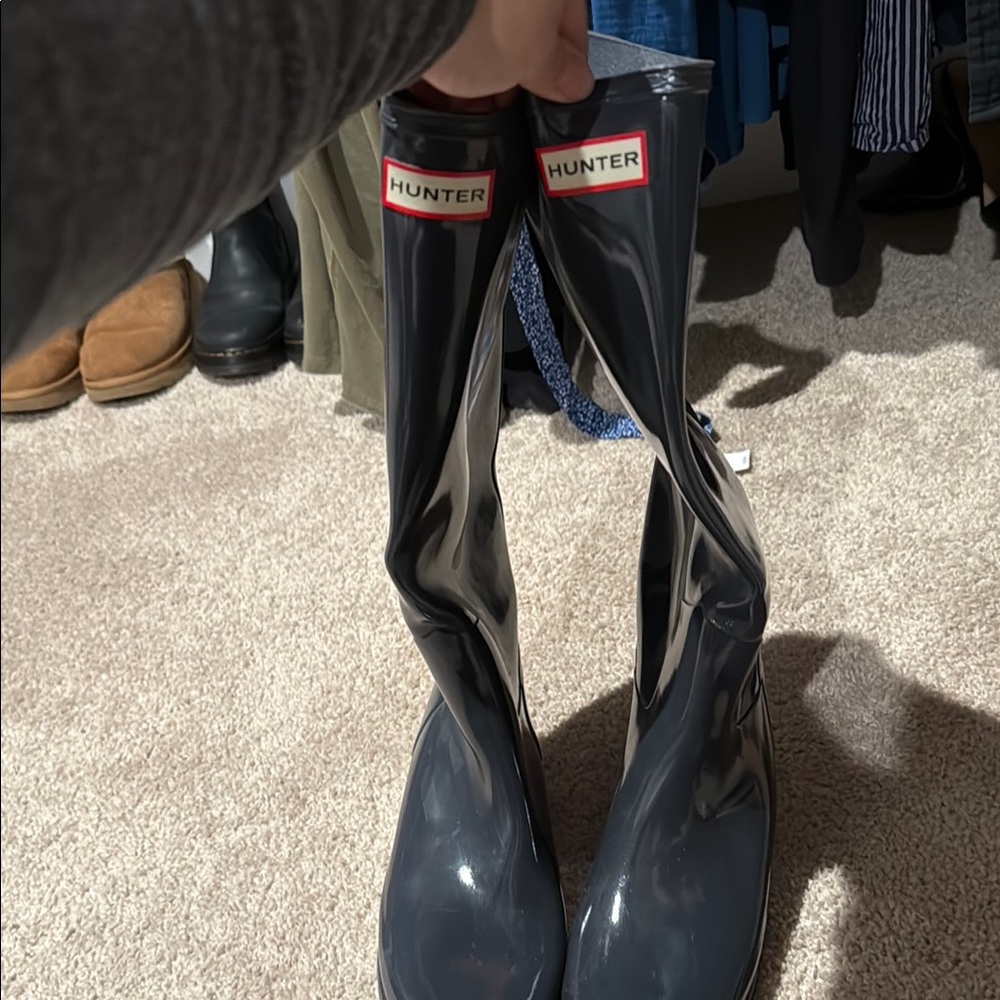 Hunter Gray Rain Boots